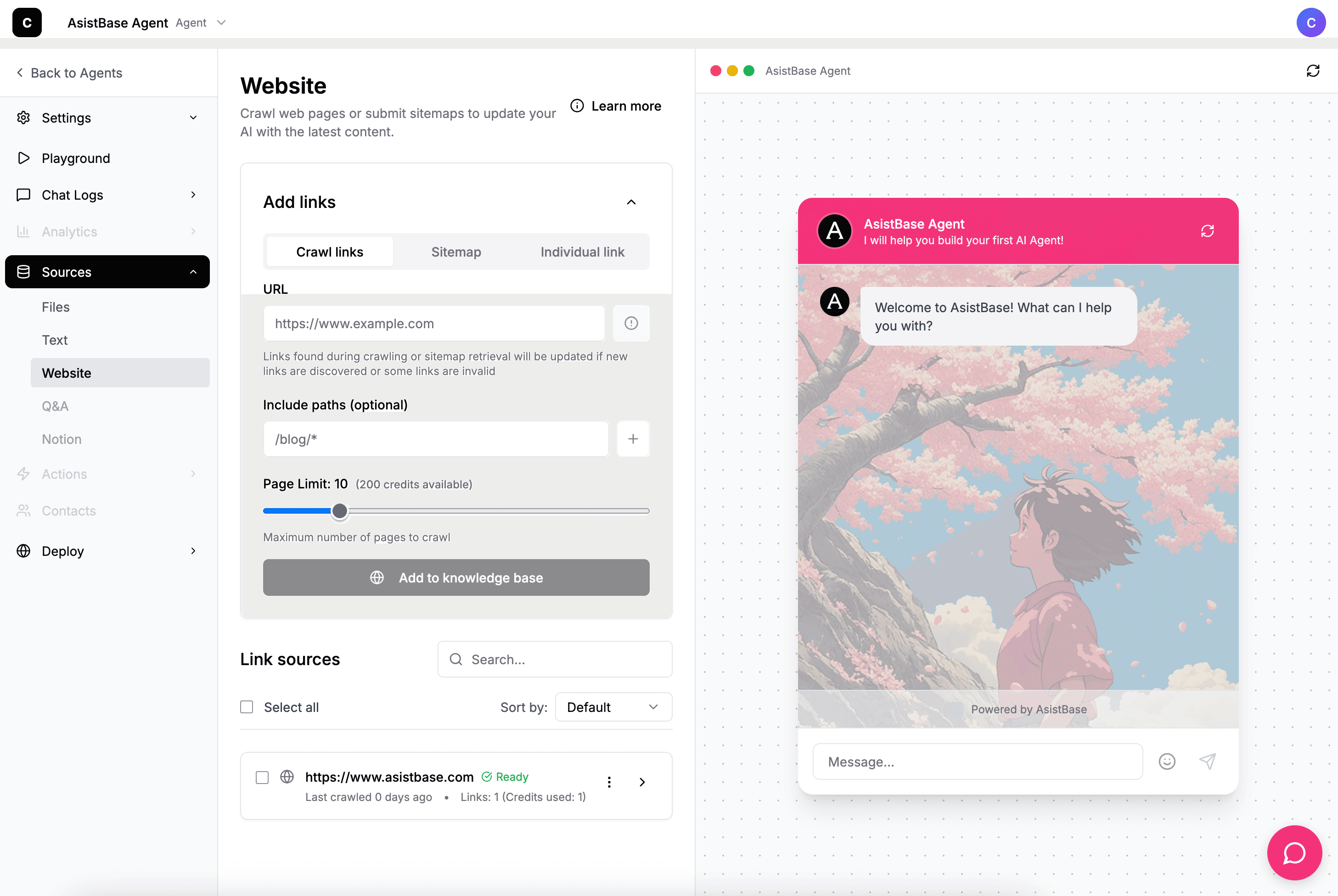 Import Your Data Interface